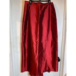 Carmen Marc Valvo size 14W red maxi skirt plus size designer